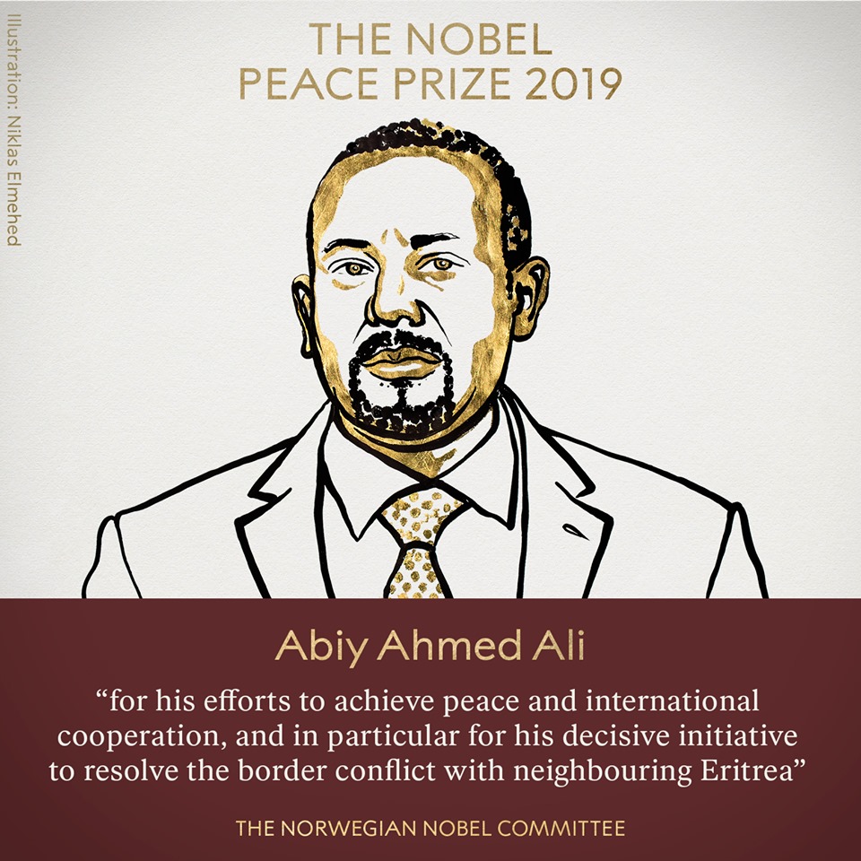 PM Abiy wins Nobel Peace Prize for normalizing Ethiopia, Eritrea ties