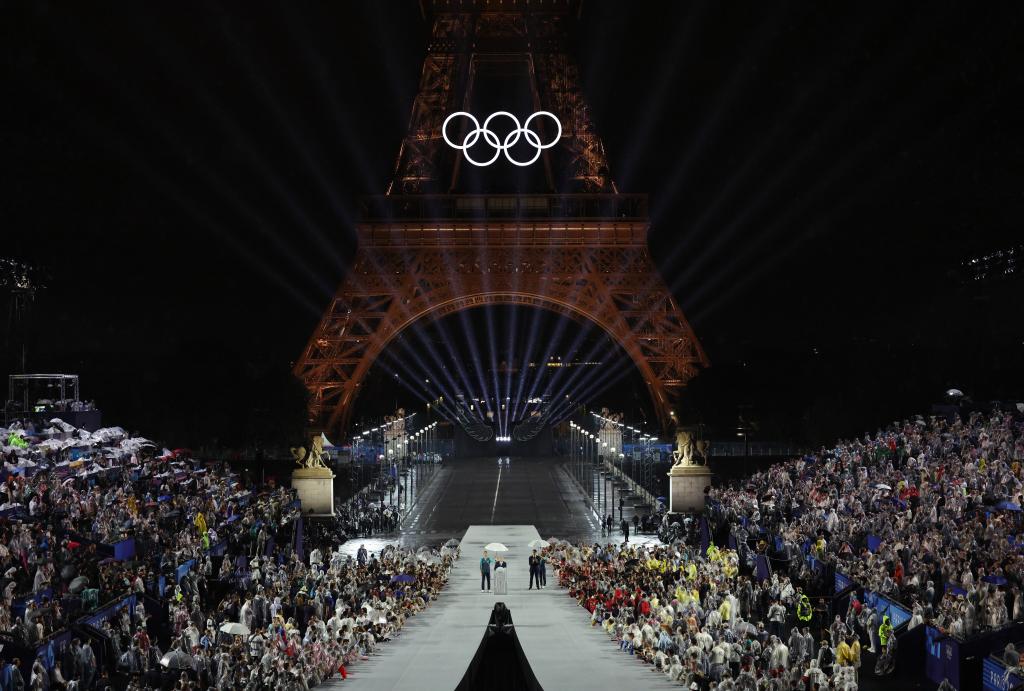 PHOTO shows International Olympic Committee President Thomas Bach addresses the opening ceremony - Xinhua