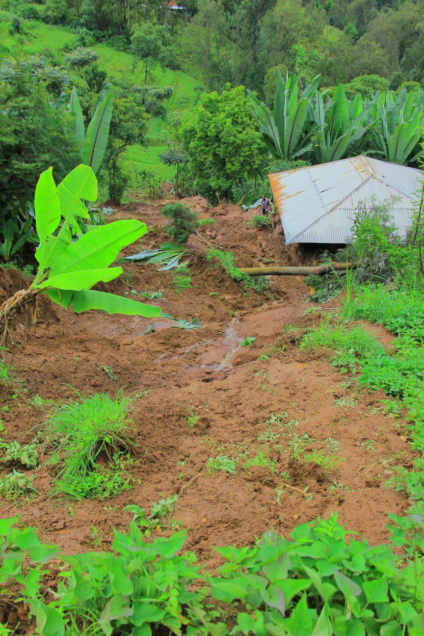 PHOTO from Wolaita Zone Administration’s Facebook Page shows the landslide incident area that has killed 13 people in the Kawo Koisha district in the Wolaita zone, southern Ethiopia, according to local authorities.